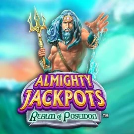 Almighty Jackpots – Realm of Poseidon by Novomatic, showcased at tiki-taka-casino.nl – game logo