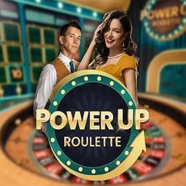 PowerUP Roulette online game logo by Pragmatic Play on tiki-taka-casino.nl