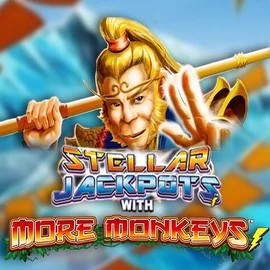 Stellar Jackpots with More Monkeys logo by Lightning Box Game Tikitaka Casino