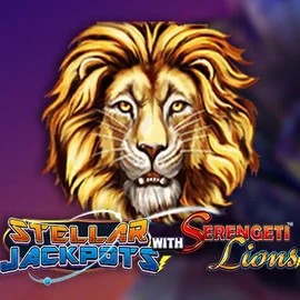 Stellar Jackpots with Serengeti Lions logo – Jackpots by Lightning Box Game at Tikitaka Casino