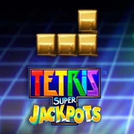 Jackpots logo of Tetris Super Jackpots from WMS at Tikitaka Casino